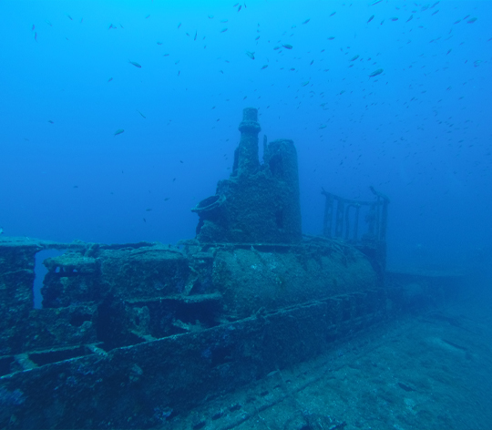 Visite de l'épave du Rubis